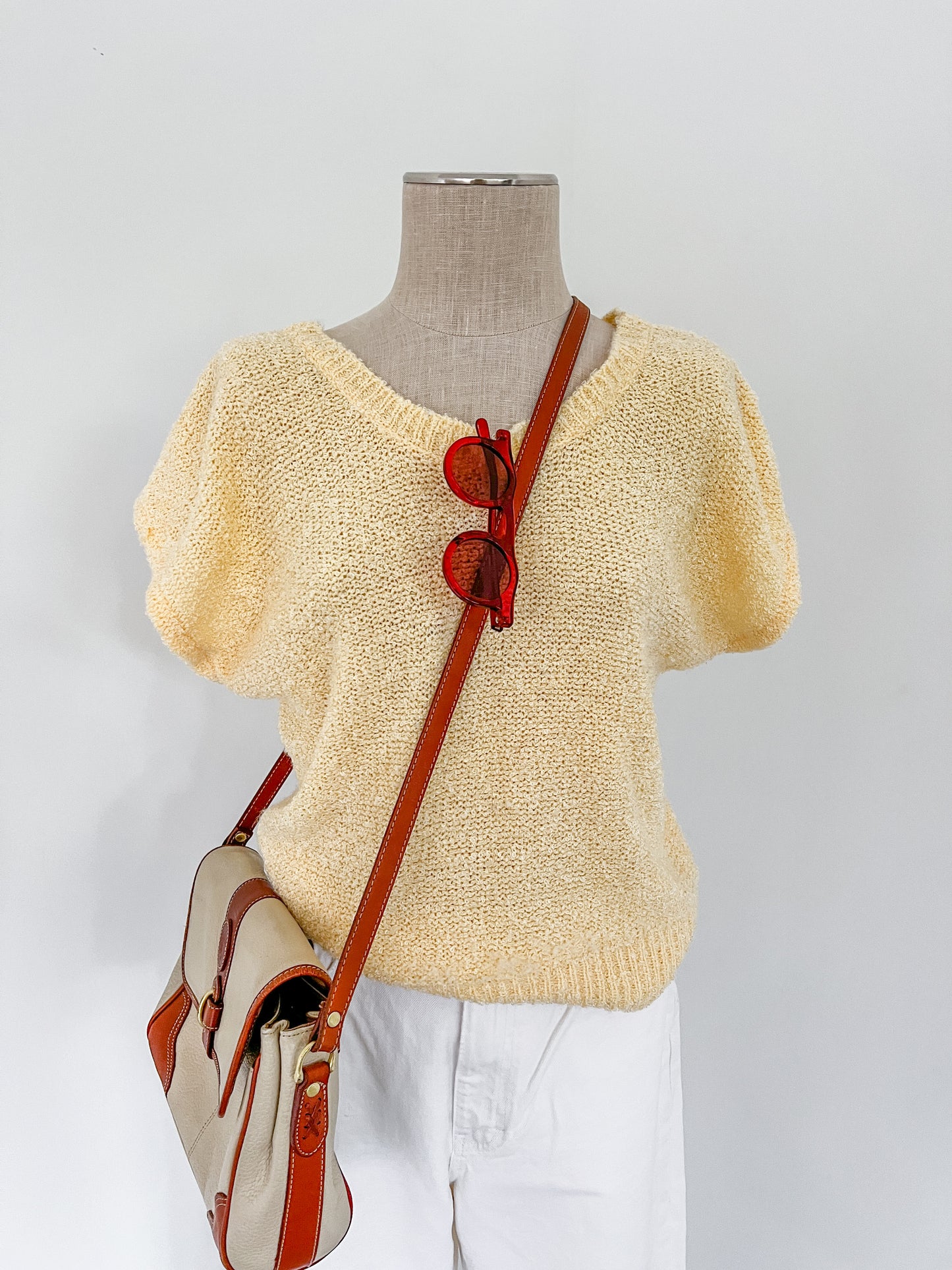 DHI Light Yellow Knit Top