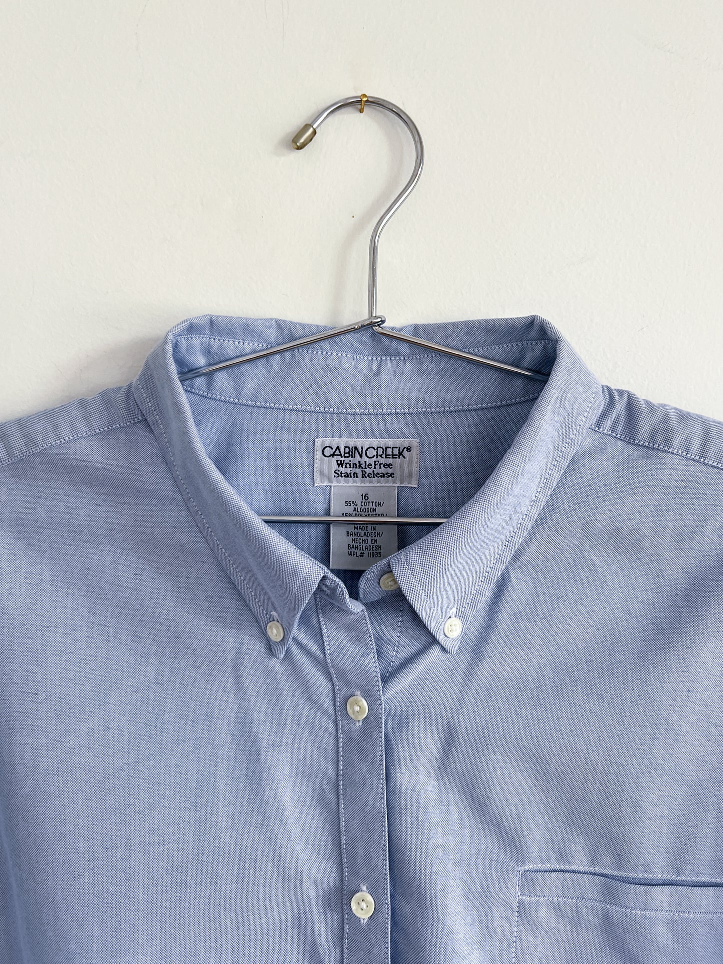Cabin Creek Blue Oxford Short Sleeve Button Down