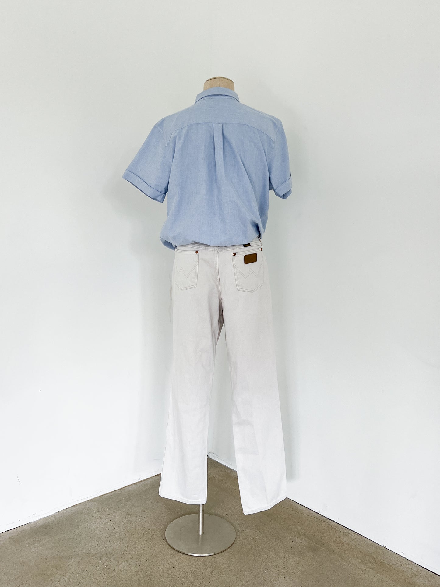 Wrangler Off White Straight Leg Denim
