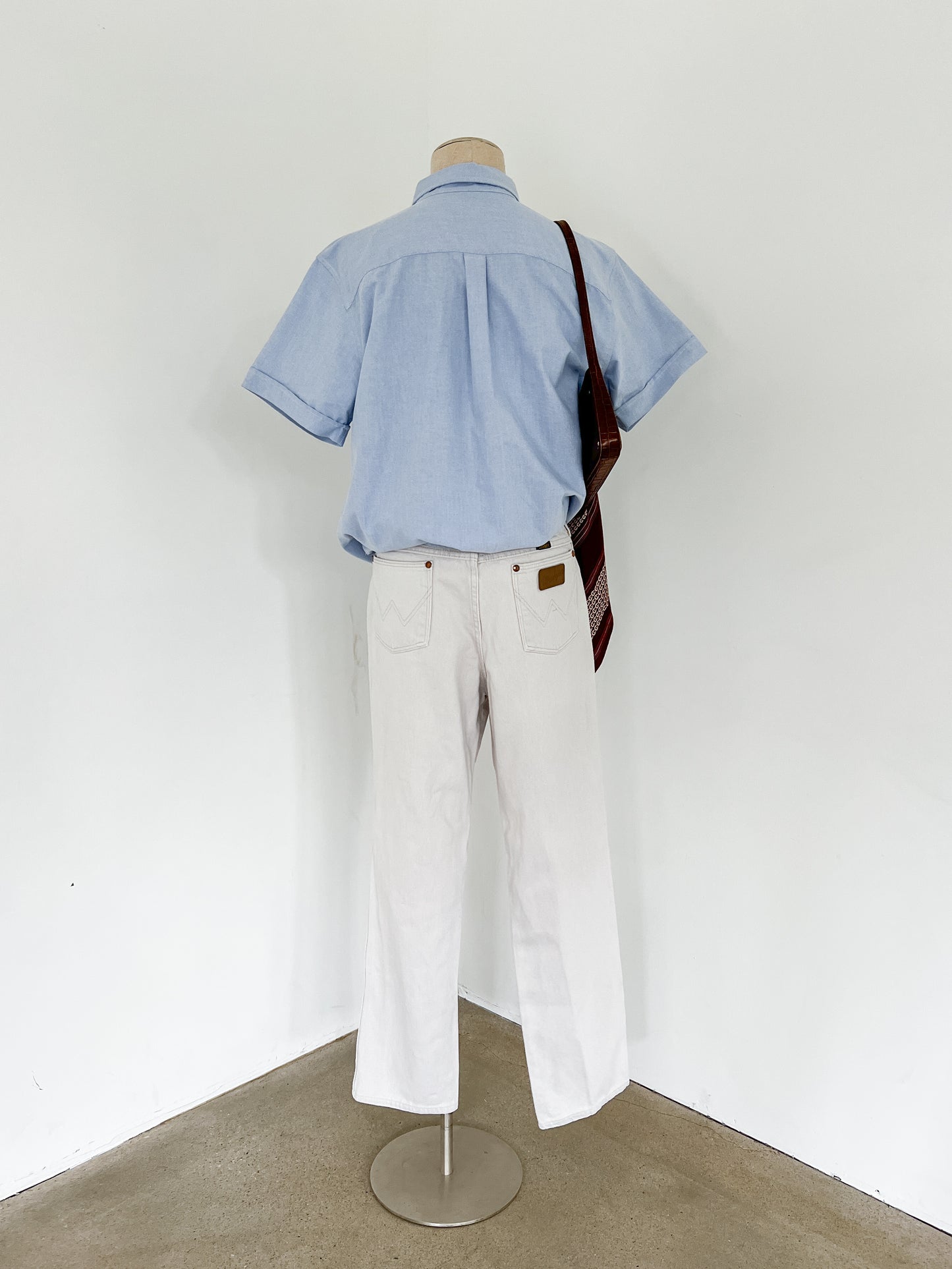 Cabin Creek Blue Oxford Short Sleeve Button Down