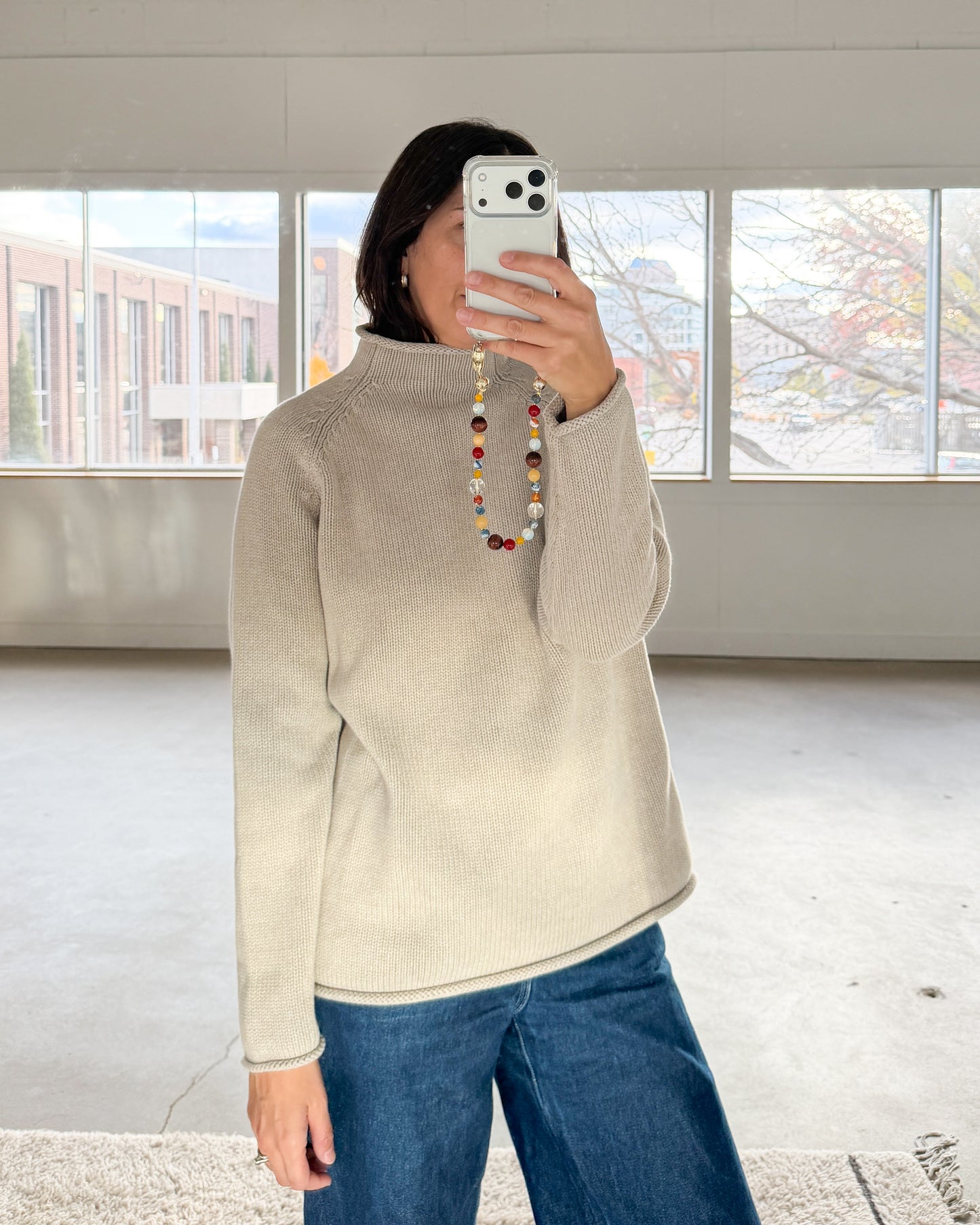 J. Crew Cotton Roll Neck Sweater