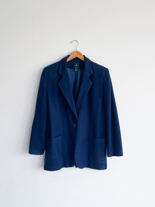 Hunt Club Vintage Wool Blazer - Navy Blue