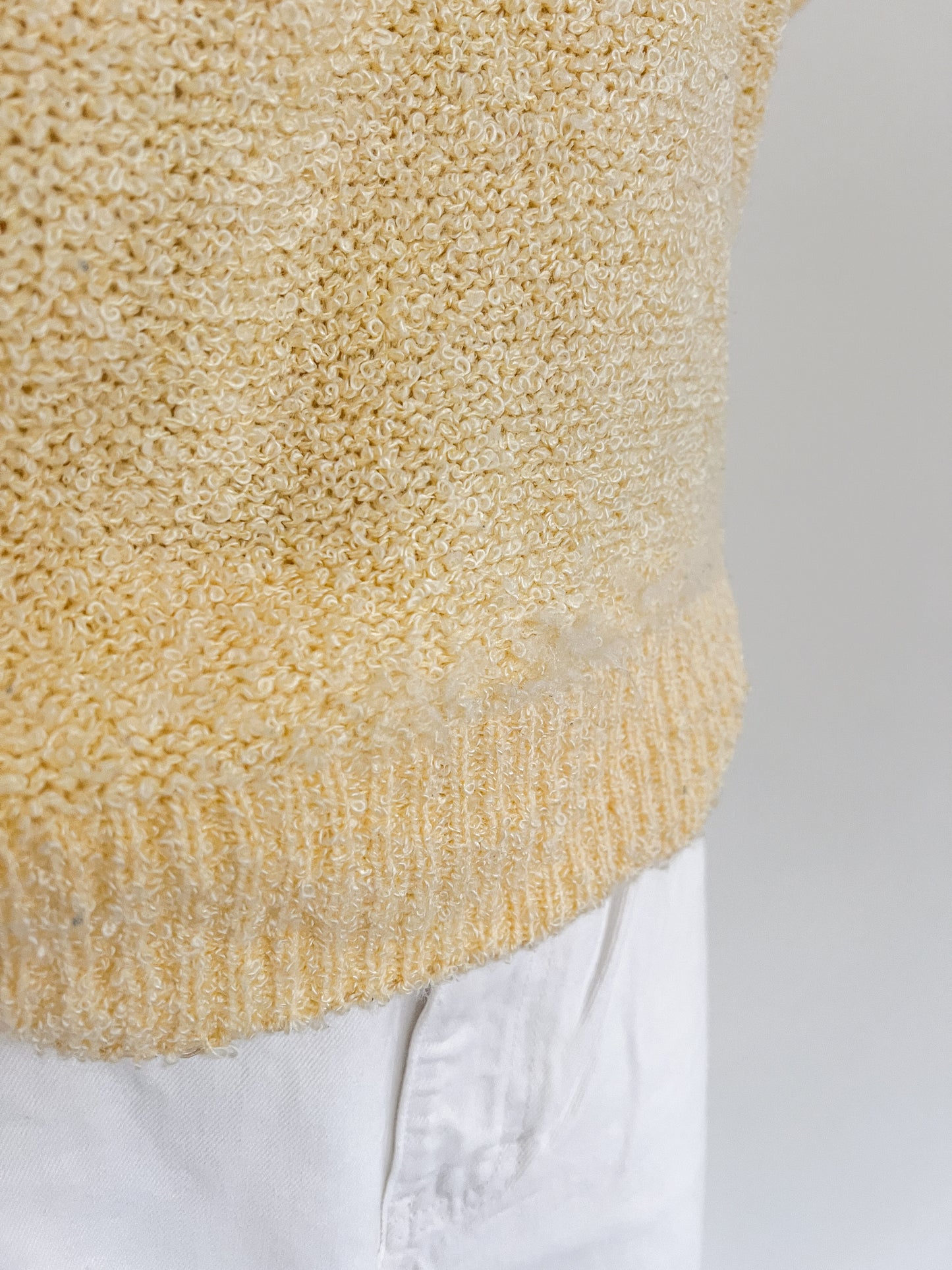 DHI Light Yellow Knit Top