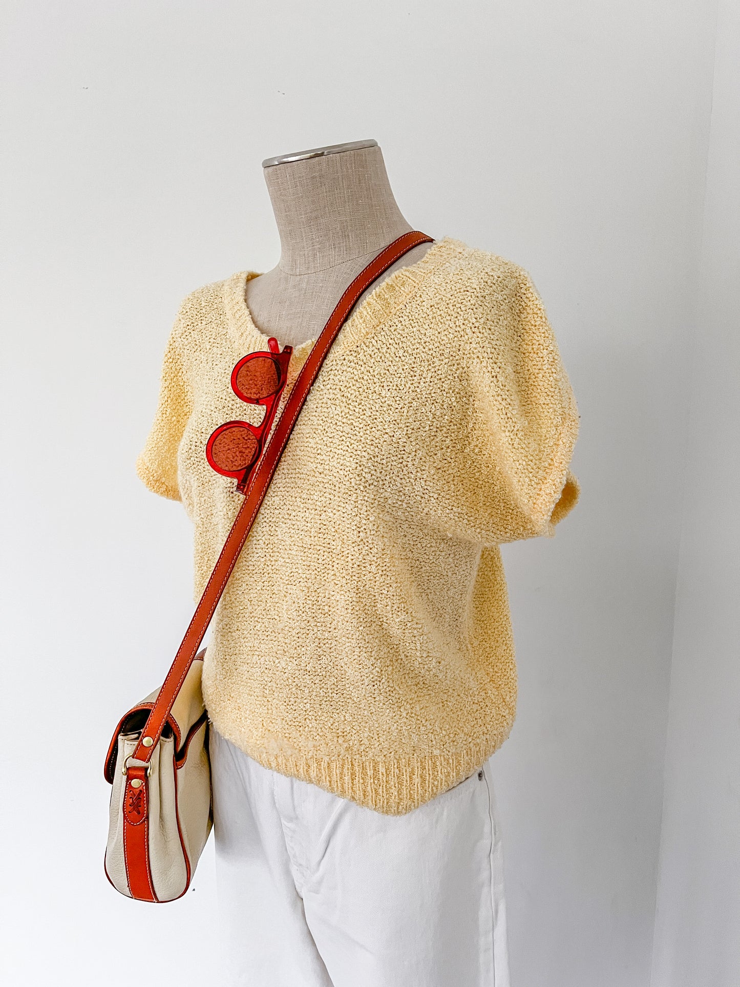 DHI Light Yellow Knit Top
