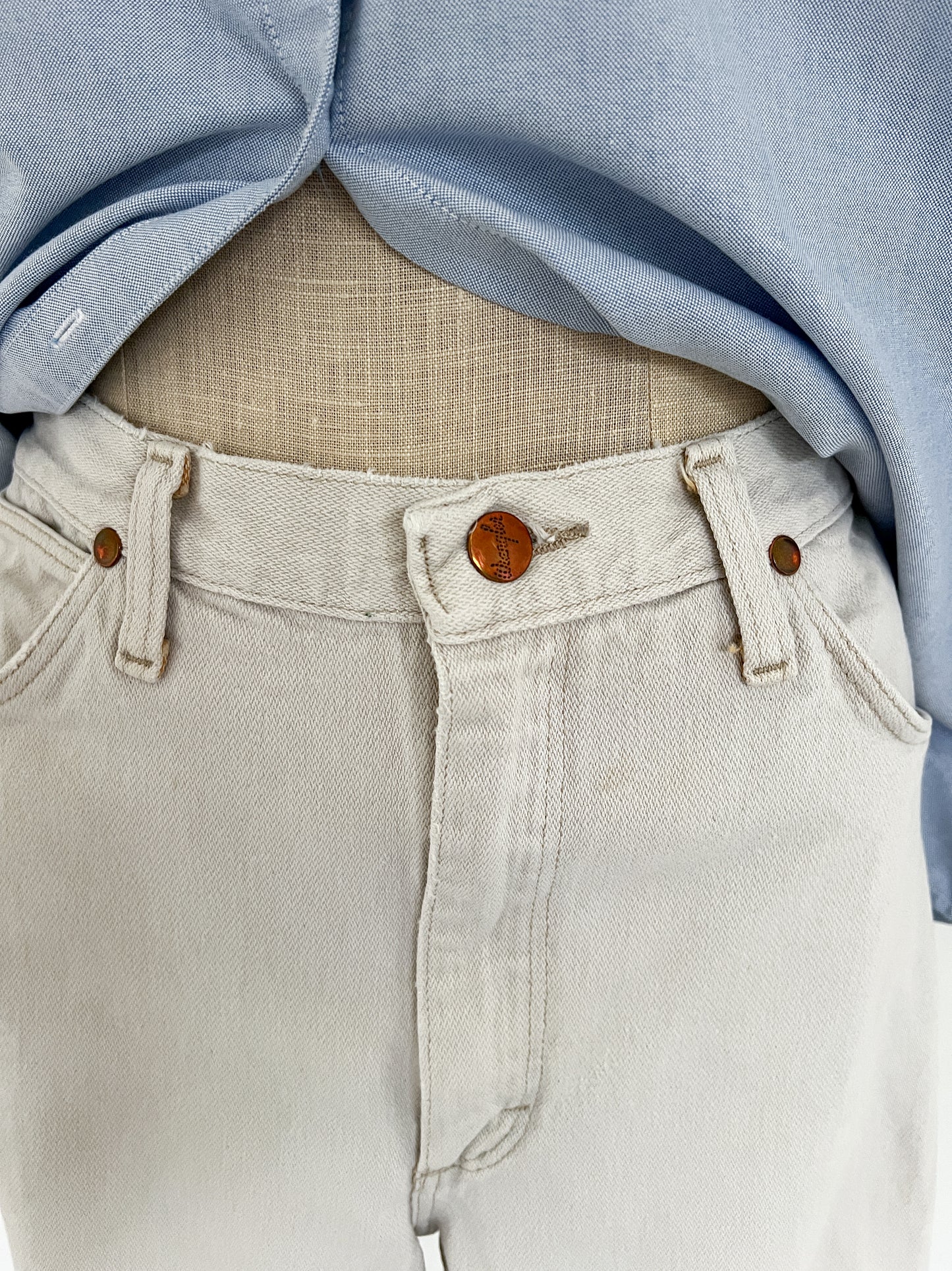 Wrangler Off White Straight Leg Denim