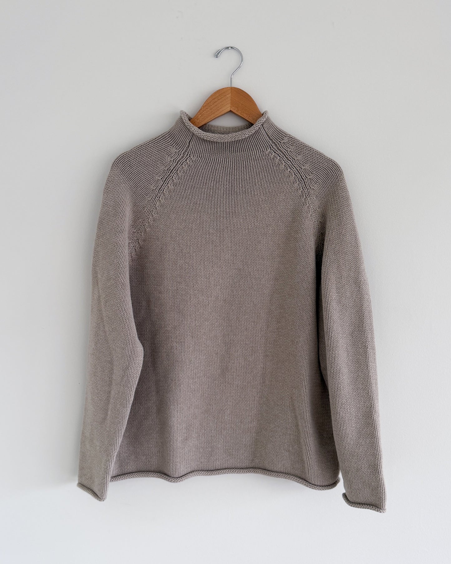 J. Crew Cotton Roll Neck Sweater
