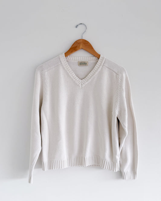 St. John's Bay White Cotton Sweater