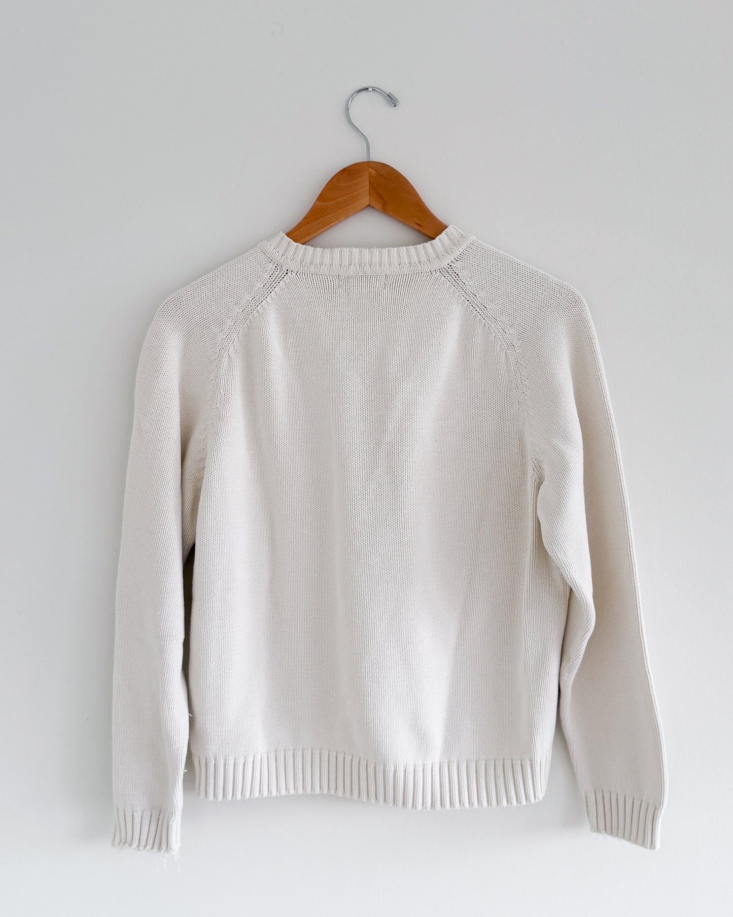 St. John's Bay White Cotton Sweater