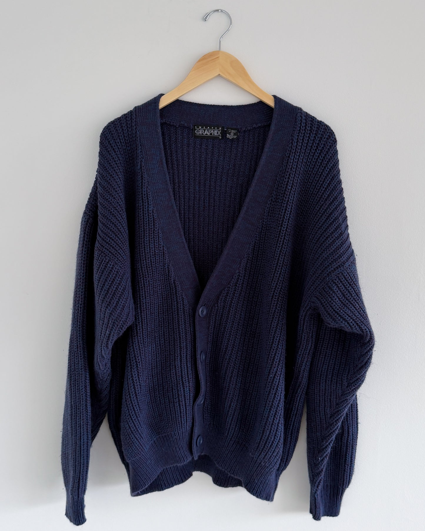 Sweater Graphix Dark Blue Cardigan