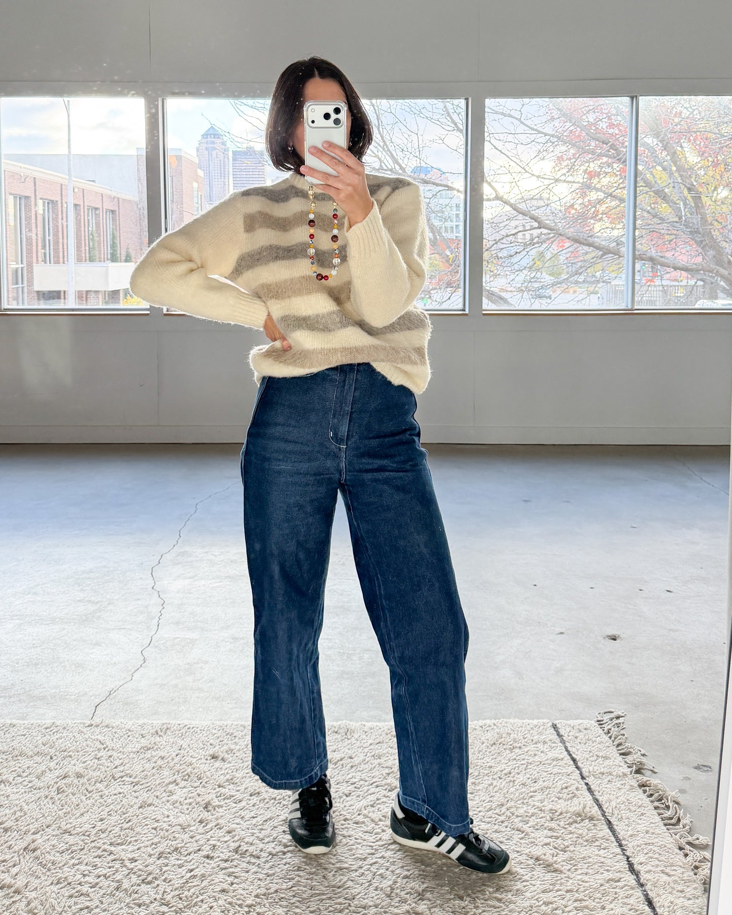 Hilda Ltd. Striped Wool Sweater