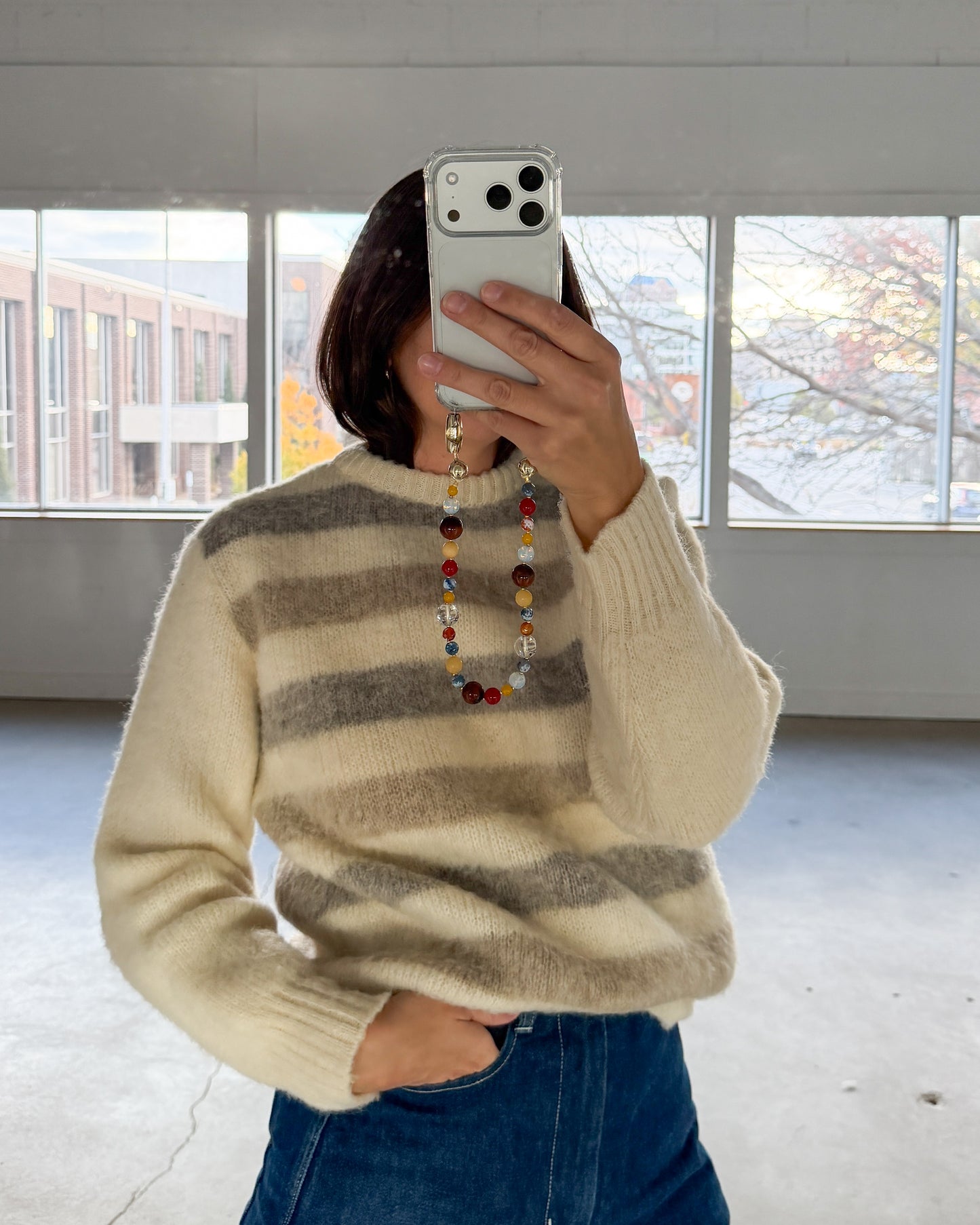 Hilda Ltd. Striped Wool Sweater