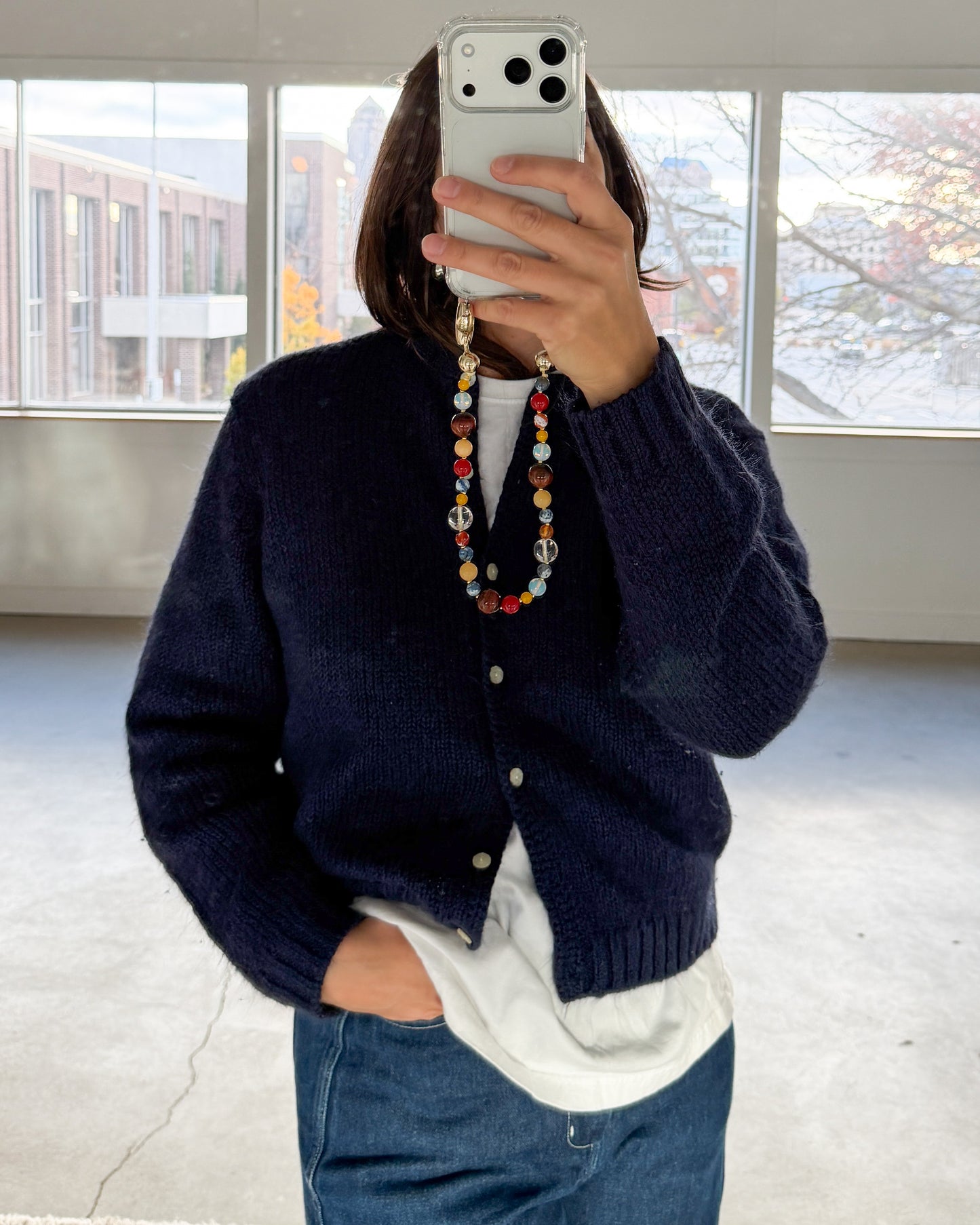 Robert Scott Ltd Navy Cardigan